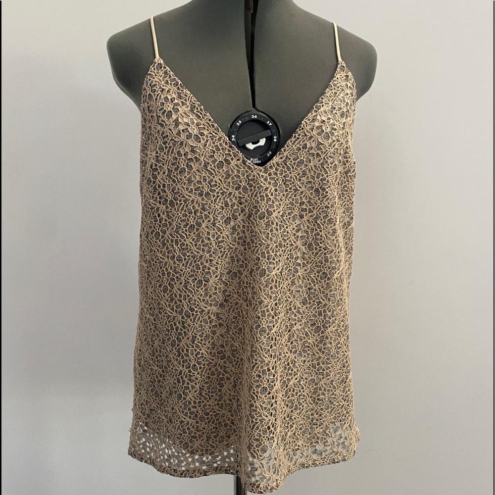 Zara lacy strappy Top Large